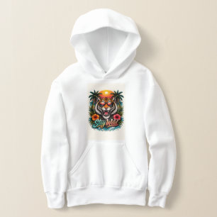 Sweat à capuche Wild Tiger Sunset – Graphisme Trop