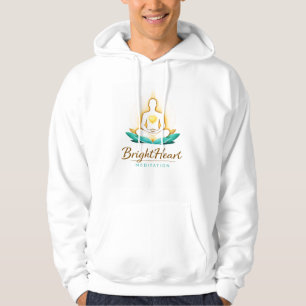 Sweat à capuchon avec logo de méditation Brighthea