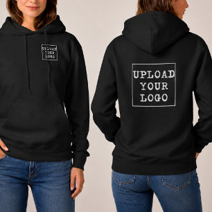 Sweat à capuchon Zip avec logo d'entreprise person