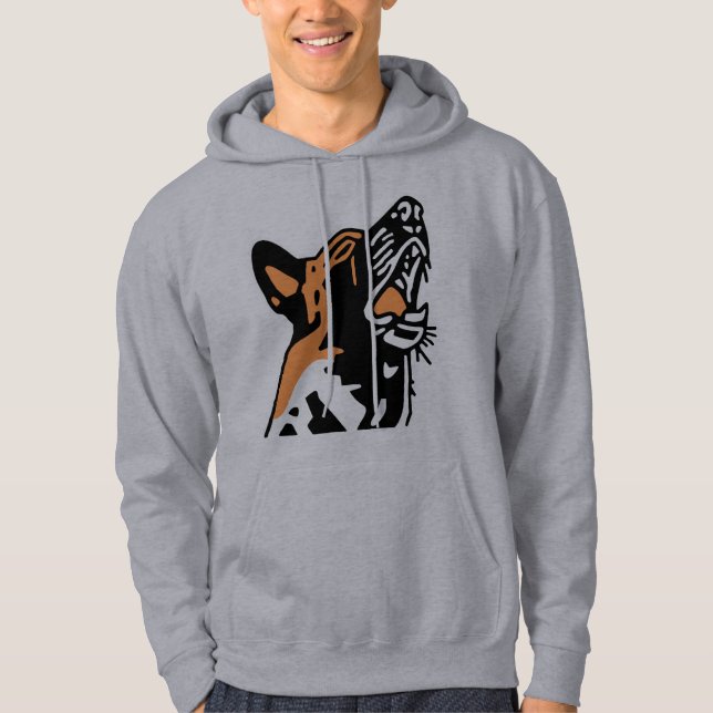 sweat cry of malinois hoodie (Front)