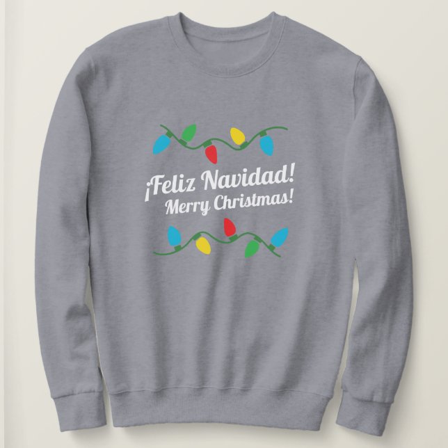 Sweat de Noël moche espagnol (Design devant)