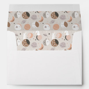 Sweat Dream Bunnies In Space Pattern Envelope
