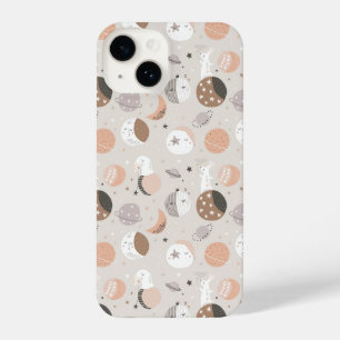 Sweat Dream Bunnies In Space Pattern iPhone 14 Case
