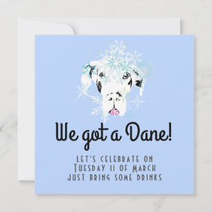 Sweat Great Dane Girl   Doggenhaus Invitation