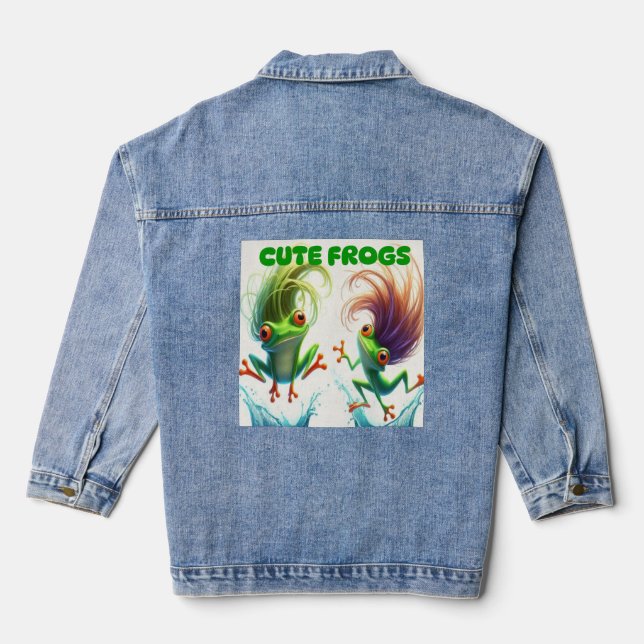 sweat jacket funny frog  (Back)