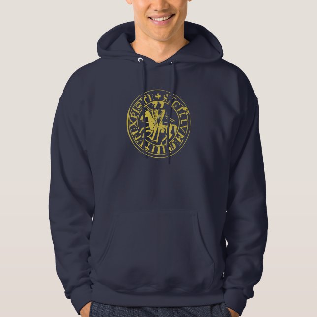Sweat Navy Seal of the Temple Hoodie (Front)