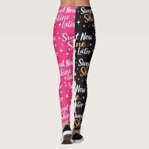 Sweat Now Shine Later Seamless Motivational Leggin Leggings