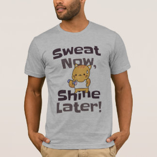 Sweat Now, Shine Ultérieurement - Fitness Cute Cat