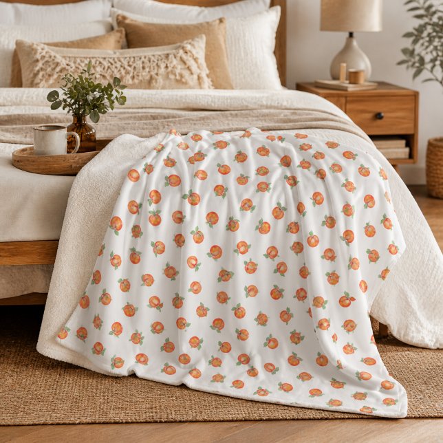 Sweat peach pattern sherpa blanket (Creator Uploaded)