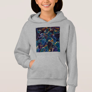 Sweat - shirt à capuche à nappes d'huile