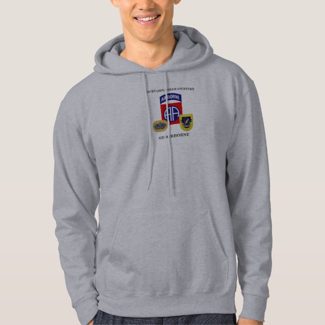 Sweat - shirt à capuche Abn 2D Bn 504th Inf 82D (Devant)