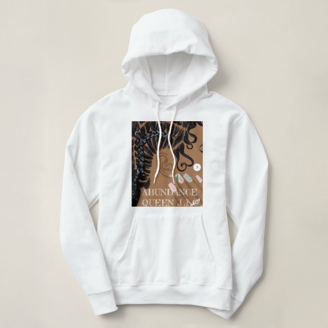 SWEAT - SHIRT À CAPUCHE ABUNDANCE QUEEN LLC LOGO M (Design devant)