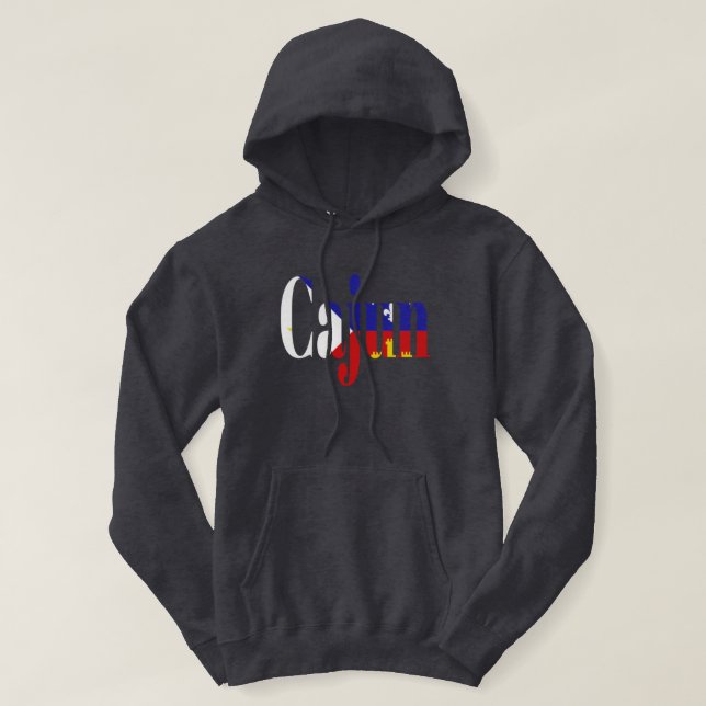 Sweat - shirt à capuche acadien de la Louisiane de (Design devant)