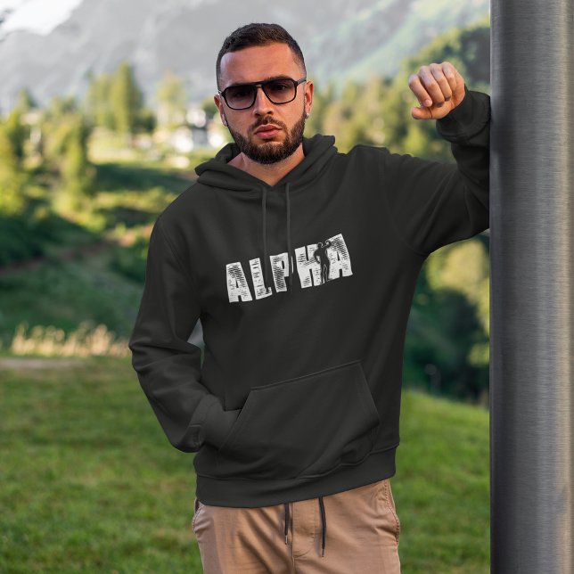 Sweat - shirt à capuche Alpha Homme (Créateur téléchargé)