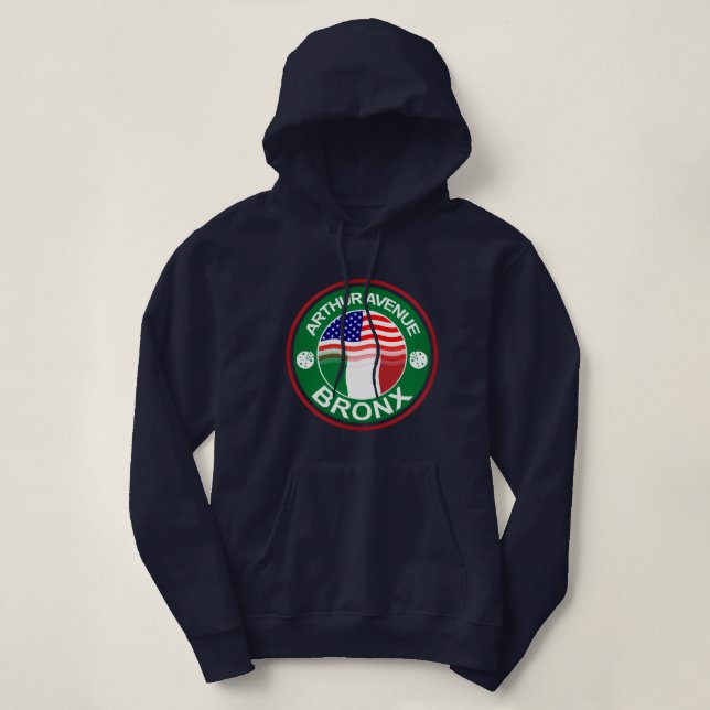 Sweat - shirt à capuche américain italien d'avenue (Design devant)
