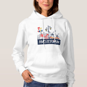 Sweat - shirt à capuche Amsterdam de femmes