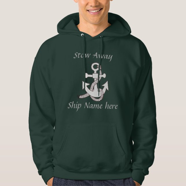 Sweat - shirt à capuche - Ancre d'expédition avec  (Devant)