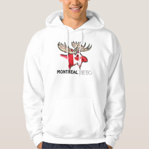 Sweat - shirt à capuche artistique d'élans de