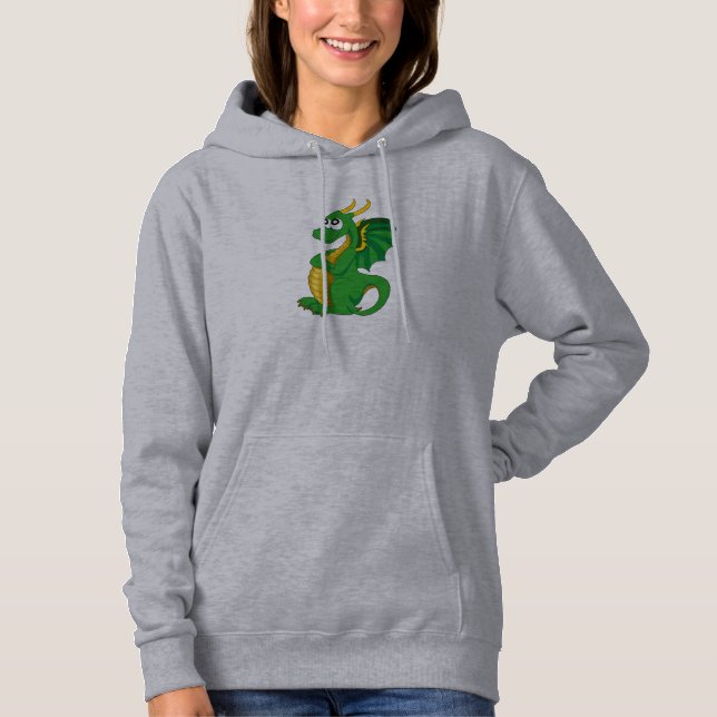 Sweat - shirt à capuche avec dessin animé de drago (Devant)