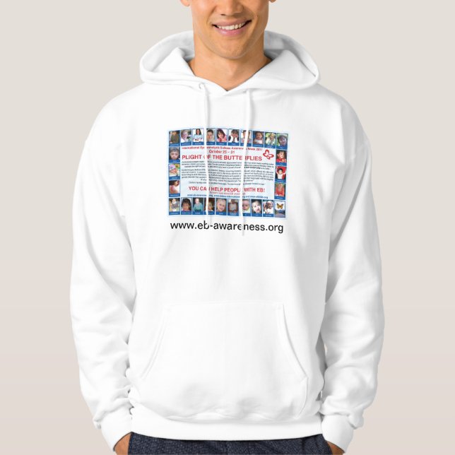 Sweat - shirt à capuche avec le site Web (Devant)