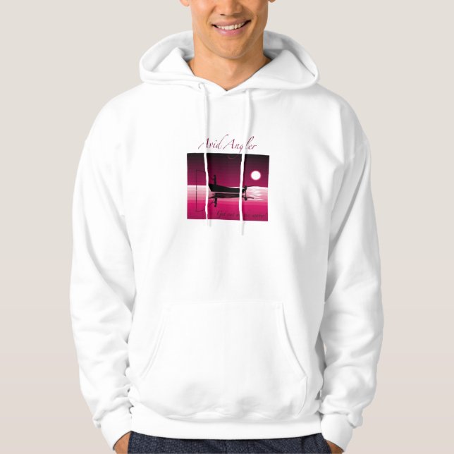 Sweat - shirt à capuche avide de pêcheur à  la (Devant)