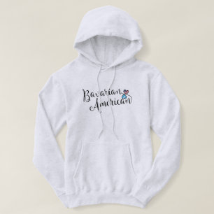 Sweat - shirt à capuche Bavarois Américain Coeurs