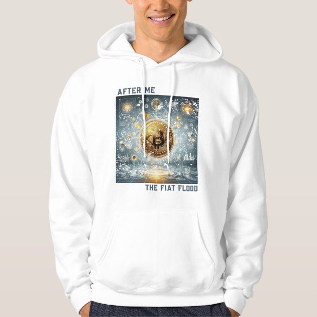 Sweat - shirt à capuche Bitcoin (Devant)