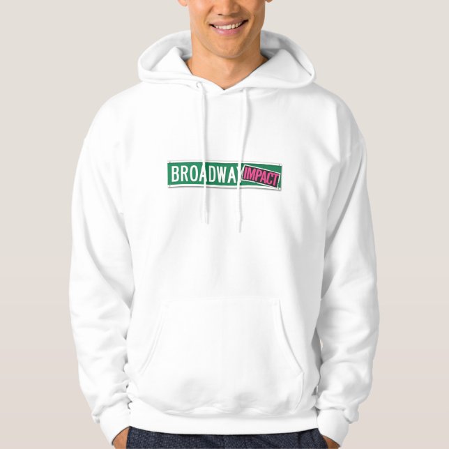 Sweat - shirt à capuche blanc (Devant)