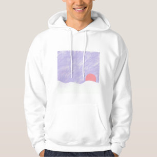 Sweat - shirt à capuche blanc avec la conception