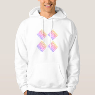 Sweat - shirt à capuche blanc et rose