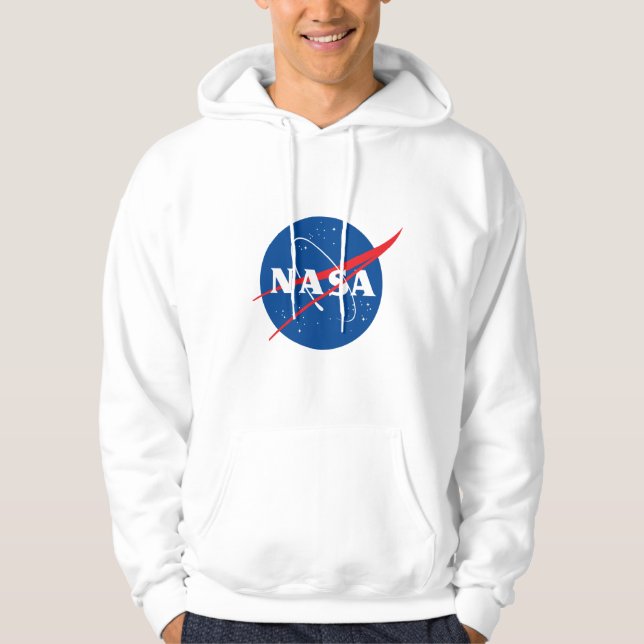 Sweat - shirt à capuche blanc fusées Iconique NASA (Devant)