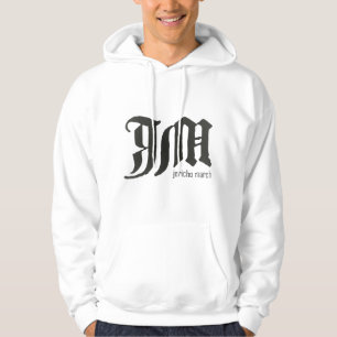 Sweat - shirt à capuche blanc JM