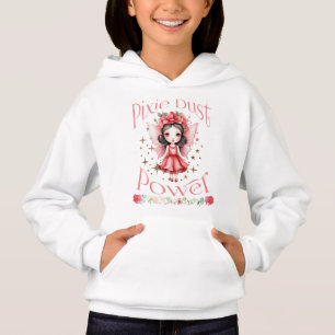Sweat - shirt à capuche blanc Pixie Dust Power