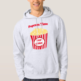 Sweat - shirt à capuche blanc Popcorn Time