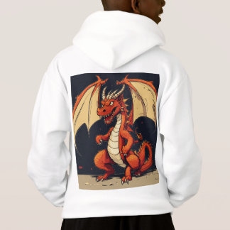 Sweat - shirt à capuche Blanc Pour Enfants Avec De