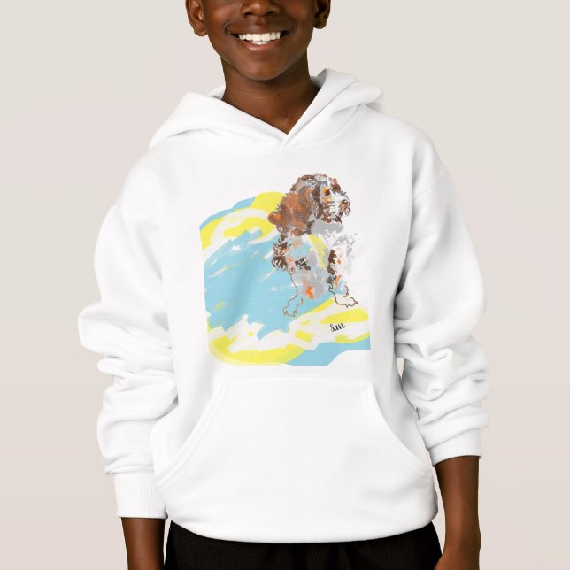 Sweat - shirt à capuche Boy's : Shaggy Winds (Devant)