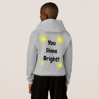 sweat - shirt à capuche "brillant" enfant/jeune ad