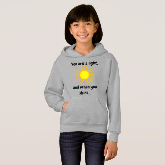 sweat - shirt à capuche "brillant" enfant/jeune ad