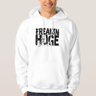 Sweat - shirt à capuche caché par texte énorme de