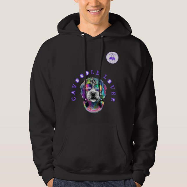 Sweat - shirt à capuche Cavoodle Lover par FitFlex (Devant)