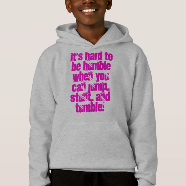 Sweat - shirt à capuche Cheerleading mignon (Devant)