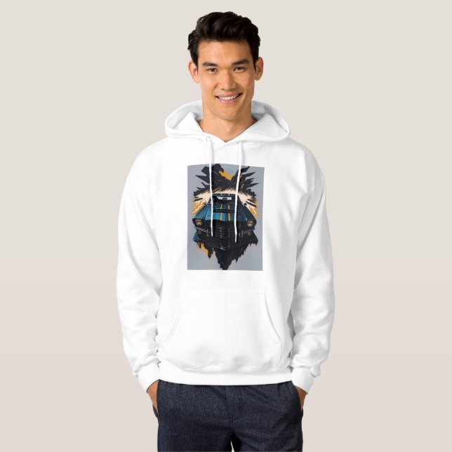 Sweat - shirt à capuche Classique Designer Pour Ho (Devant entier)