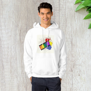 Sweat - shirt à capuche coloré de bandes de films