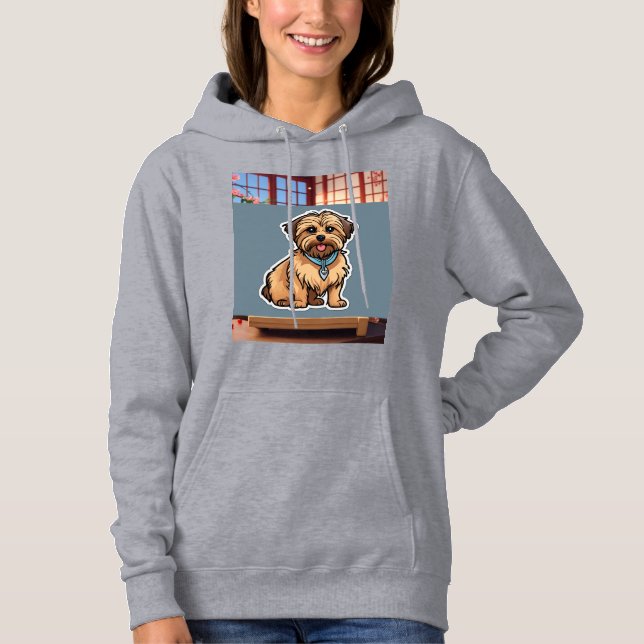 Sweat - shirt à capuche confortable pour femmes av (Devant)