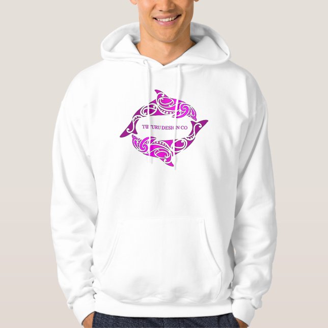 Sweat - shirt à capuche d'Aihe (dauphins) ou pièce (Devant)