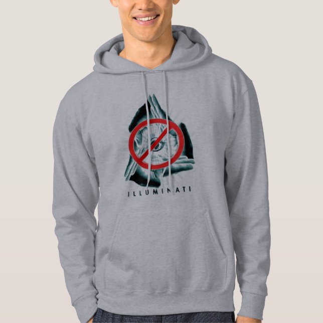 Sweat - shirt à capuche d'ANTI-ILLUMINATI (Devant)
