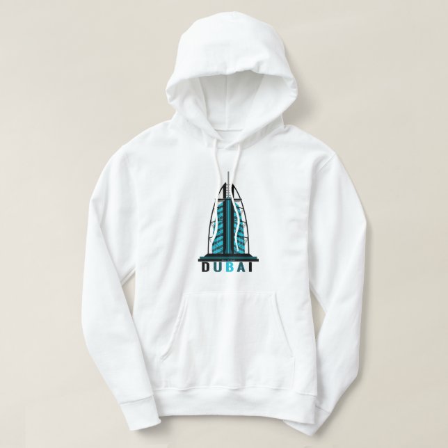 Sweat - shirt à capuche d'art du bâtiment - Dubaï  (Design devant)