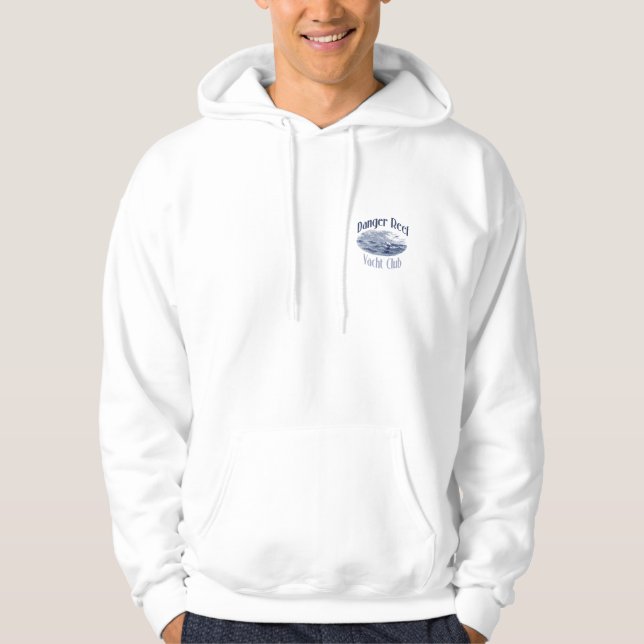 Sweat - shirt à capuche de baie de pêcheur de club (Devant)