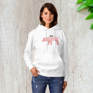 Sweat - shirt à capuche de banque rose