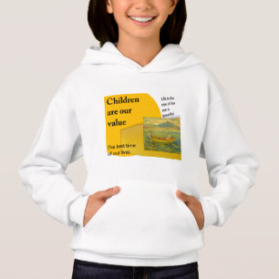 Sweat - shirt à capuche de basculement de fille